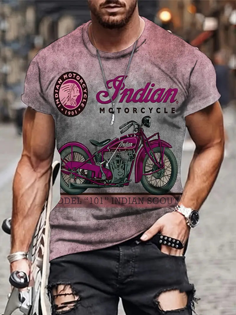Classic Vintage Style Men's Graphic T-Shirt