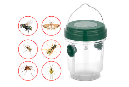 Set of 2 solar powered insect traps