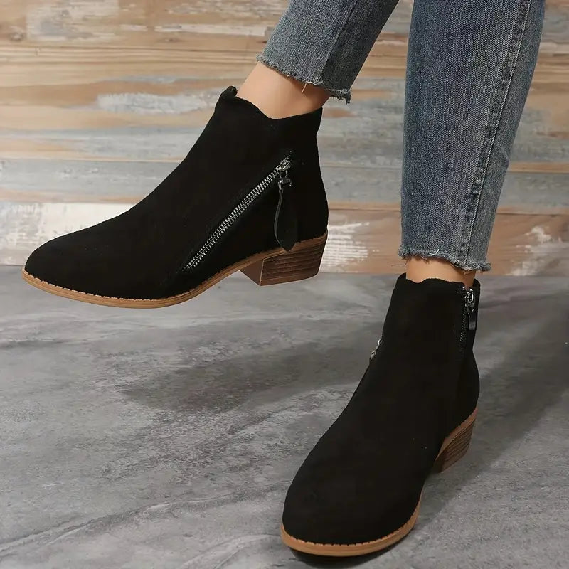 Stylish High Heel Women's Ankle Boots