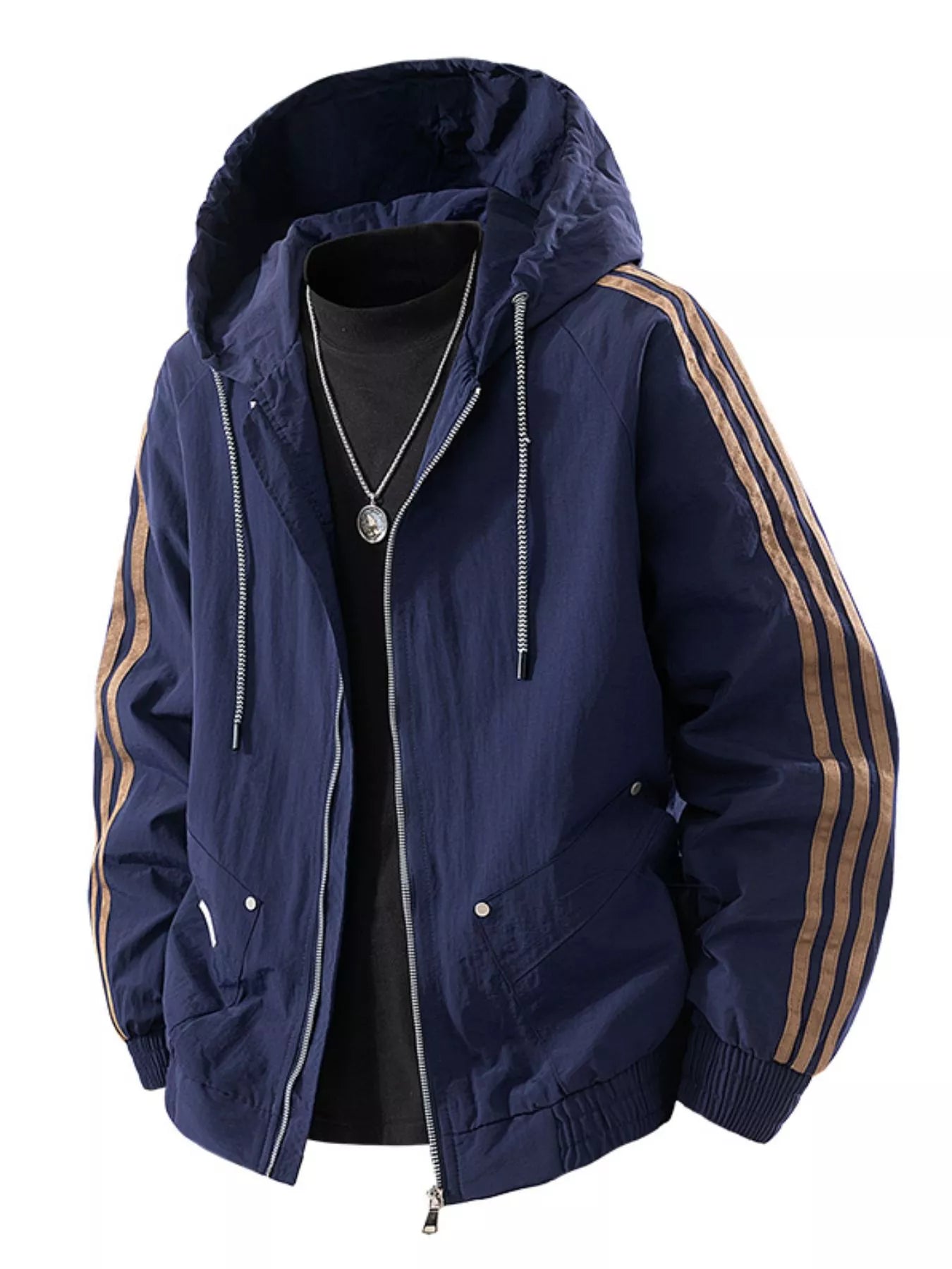 Big Mens Waterproof Hooded Coat - OutfitLondon