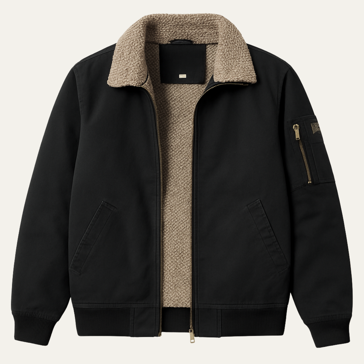 Warm Shearling Lined Mens Winter Parka Jacket - OutfitLondon