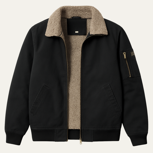 Warm Shearling Lined Mens Winter Parka Jacket - OutfitLondon