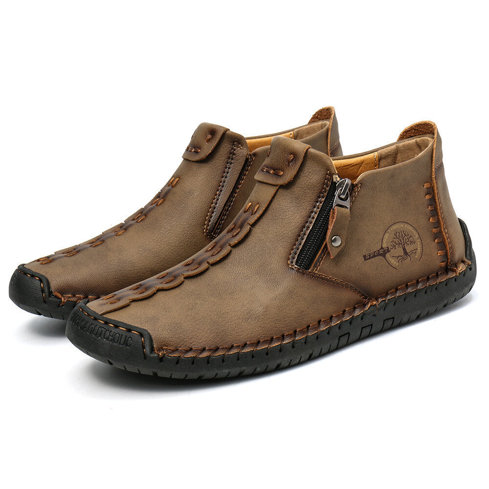 Men's Barefoot Shoes Handmade Slip Resistant Ankle Boots