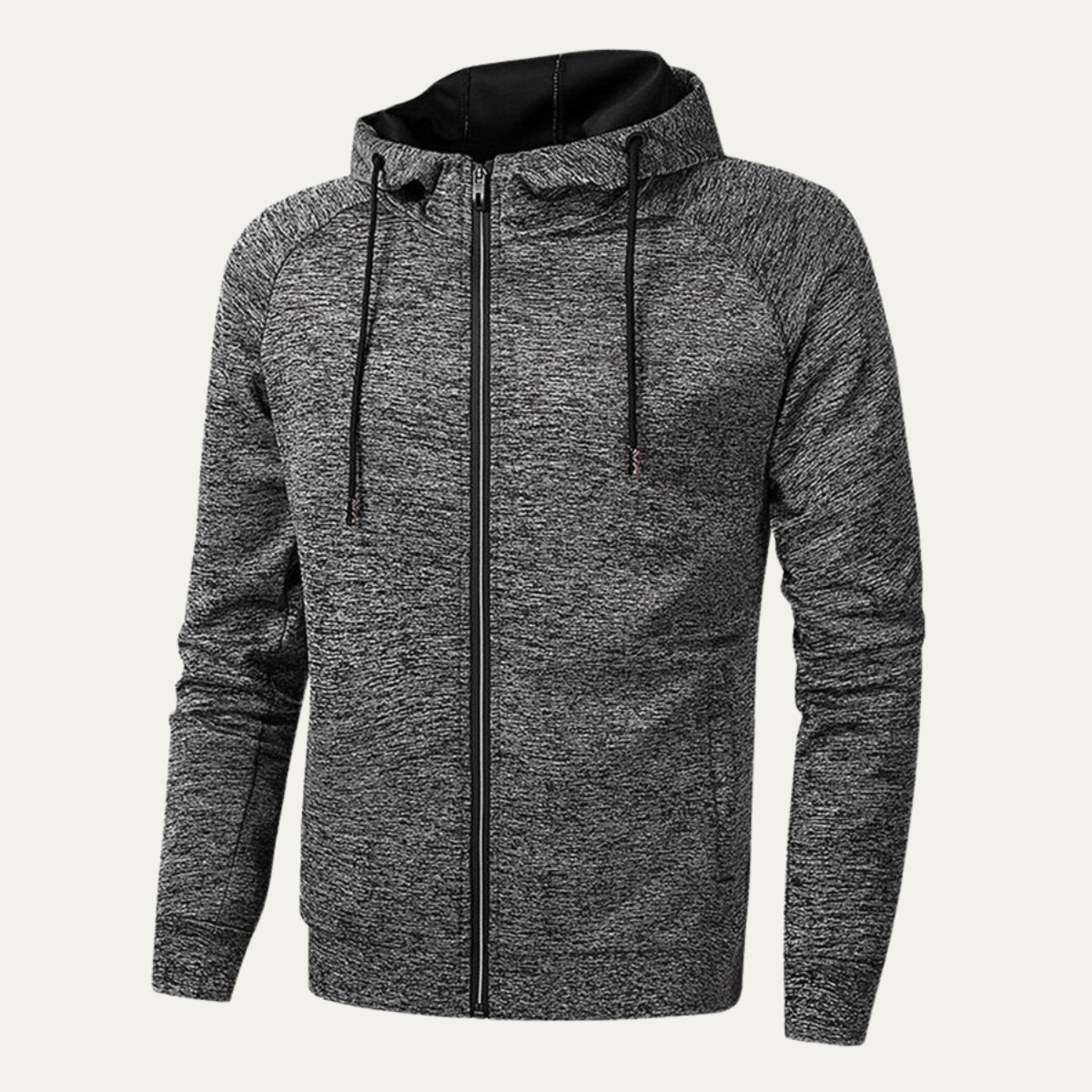 Relaxed Fit Men's Hoodie Zip Jacket