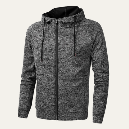 Relaxed Fit Men's Hoodie Zip Jacket