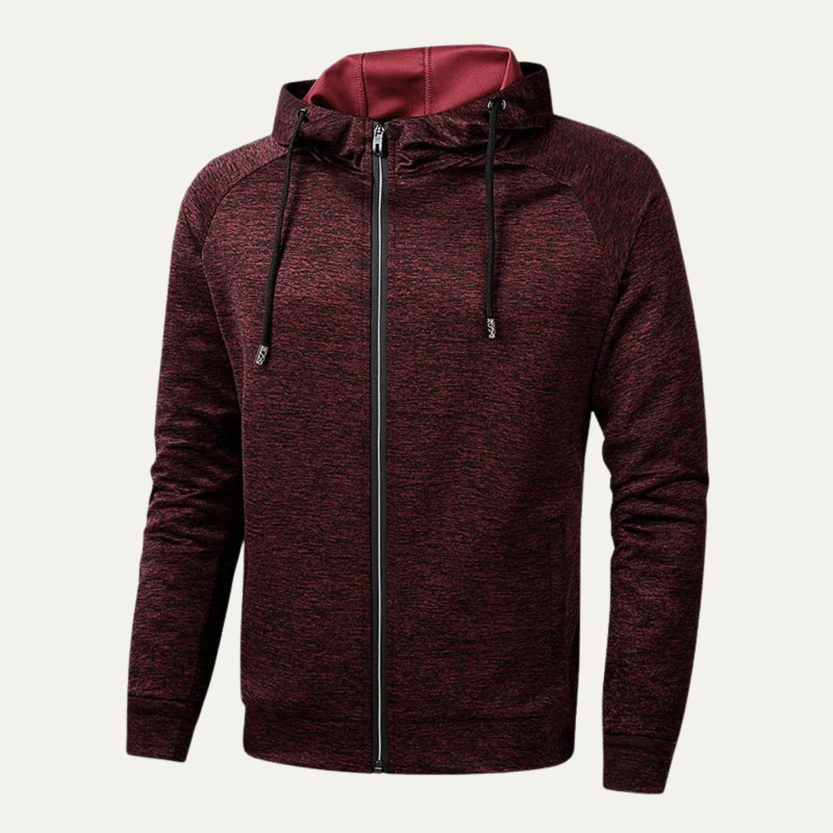 Relaxed Fit Men's Hoodie Zip Jacket