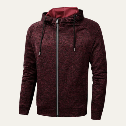 Relaxed Fit Men's Hoodie Zip Jacket