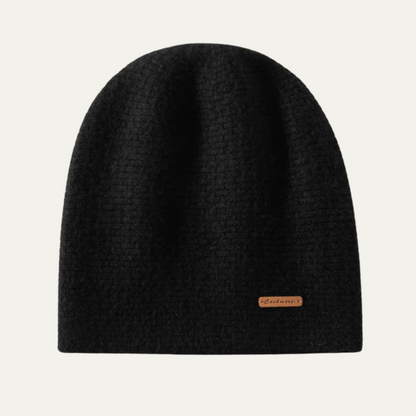 Soft Ribbed Cashmere Winter Hat