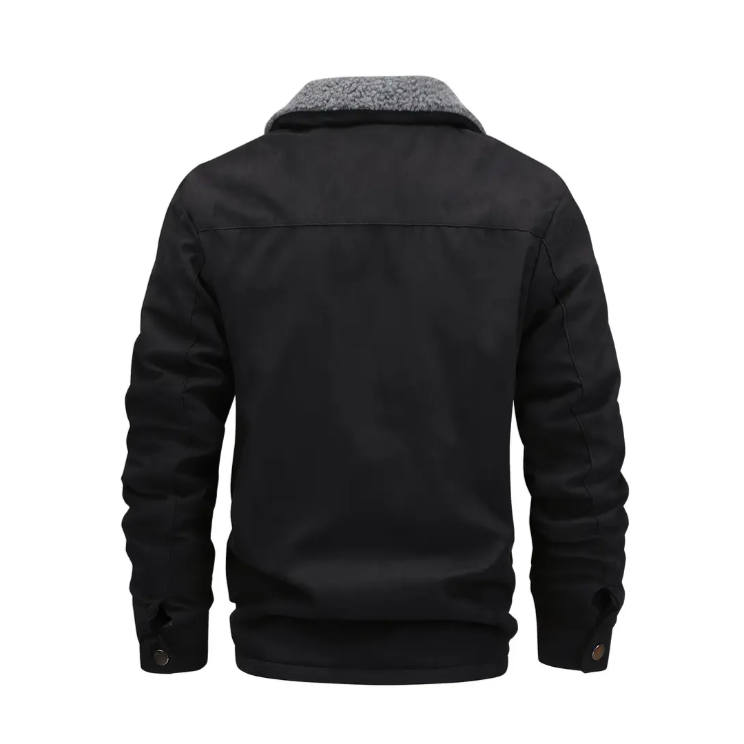 Warm Fleece Lined Men's Parka Jacket