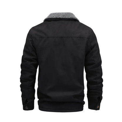 Warm Fleece Lined Men's Parka Jacket