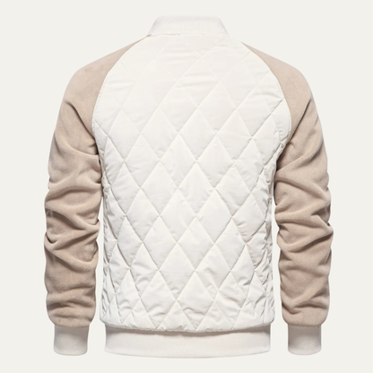 Men's Padded Snap Front Bomber Jacket