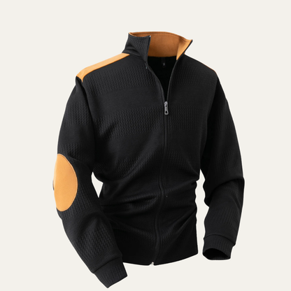 Men's Slim Fit Zipper Knit Jacket