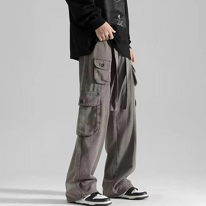 Men's Cargo Pants Hiking Pants Pocket Plain Comfort Breathable Outdoor Daily