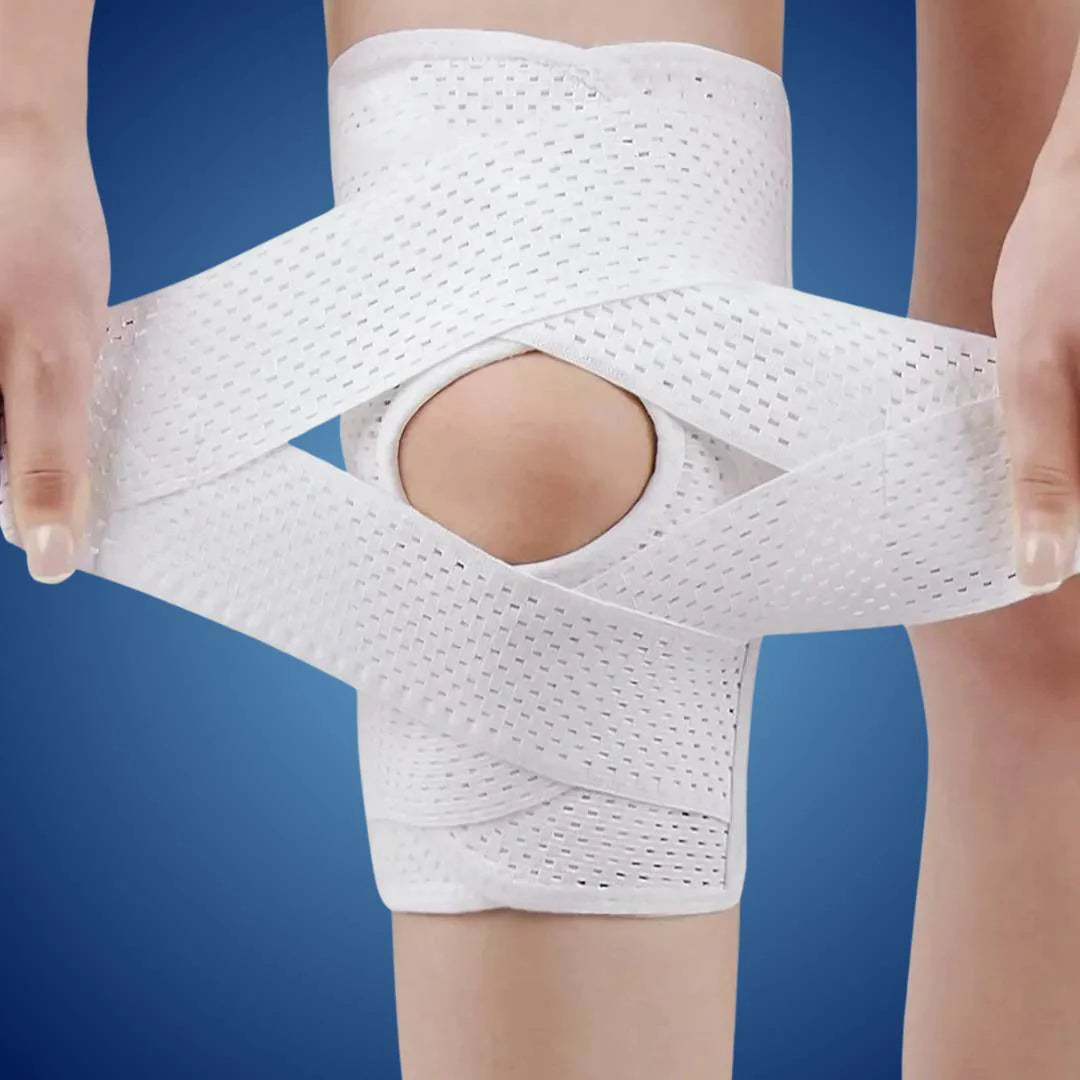 Knee Pads | with Support Compression Springs and Tension Strap - for Stability - Pain Relief and Protection