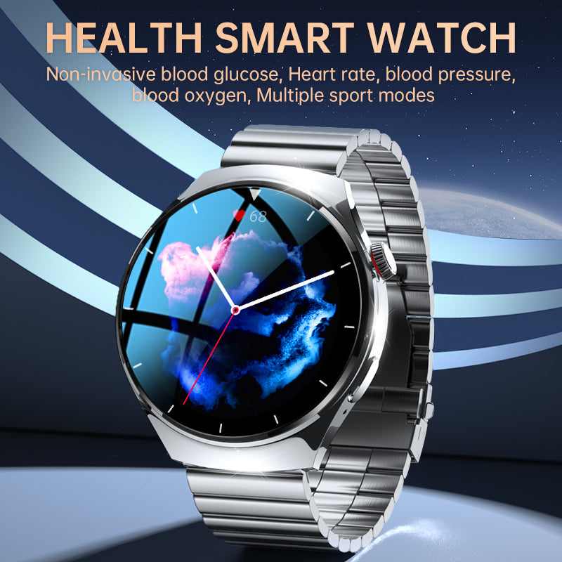 One-click Blood Pressure Blood Sugar ECG/EKG HRV Heart Rate Monitor Health Smart Watch