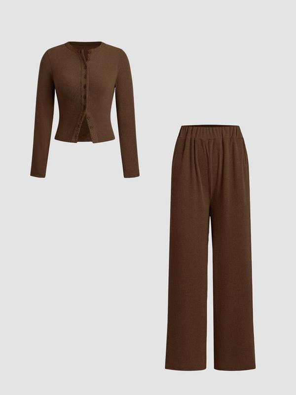 Comfy Women's Crop Top and Legging Lounge Set