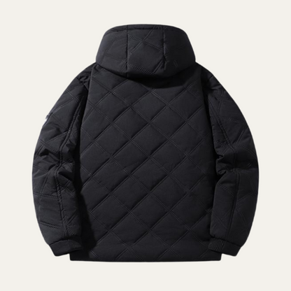 Warm Men's Padded Fleece Lined Winter Jacket