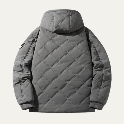 Warm Men's Padded Fleece Lined Winter Jacket