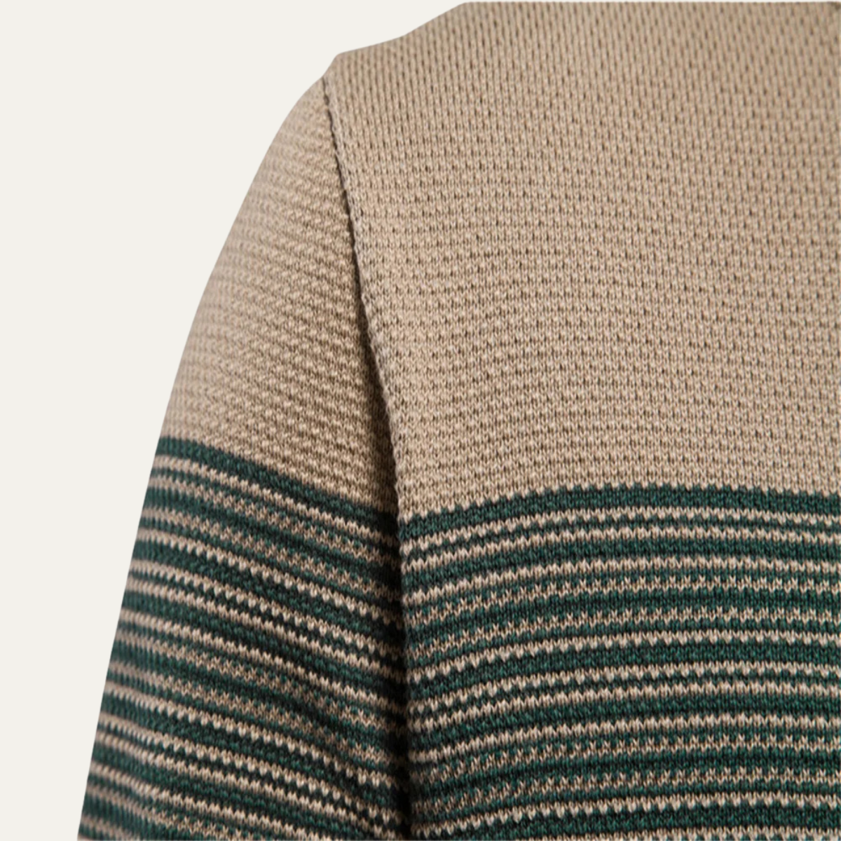 Classic Mens Relaxed Fit Striped Sweater