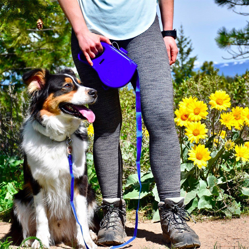 Dog Leash Water Bottle Bowl