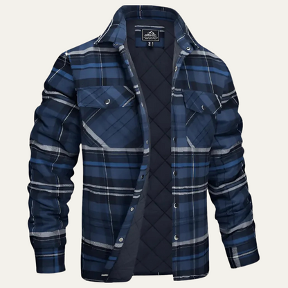 Warm Plaid Flannel Mens Jacket