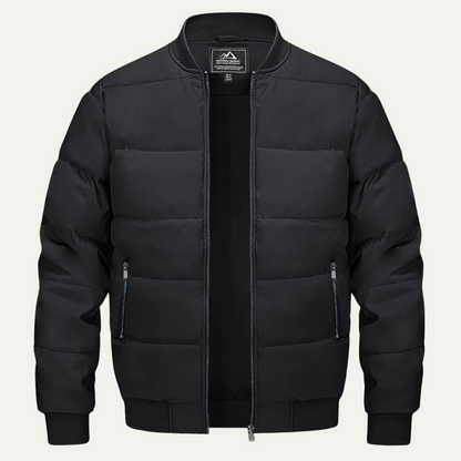 Warm Men's Quilted Down Puffer Coat - OutfitLondon