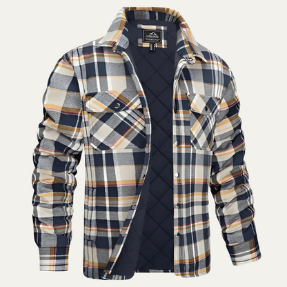 Warm Plaid Flannel Mens Jacket
