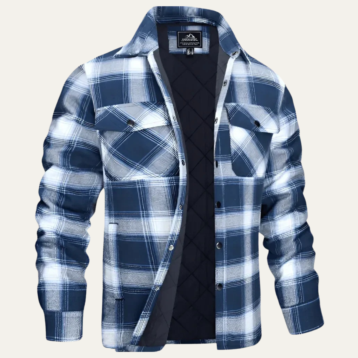 Warm Plaid Flannel Mens Jacket