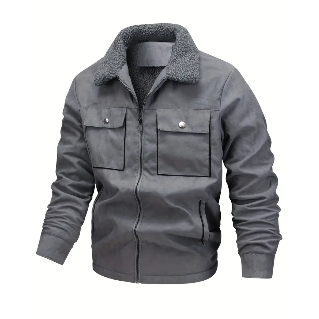 Warm Fleece Lined Men's Parka Jacket