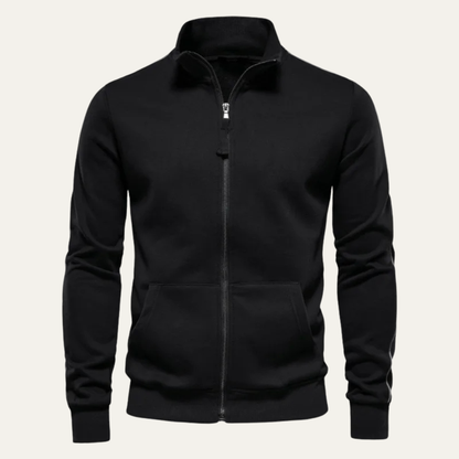 Men's Slim Fit Cotton Zip Jacket Casual Wear