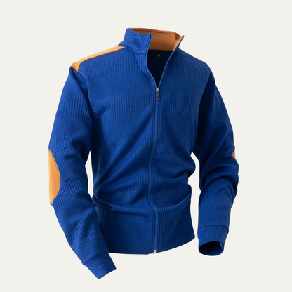 Men's Slim Fit Zipper Knit Jacket