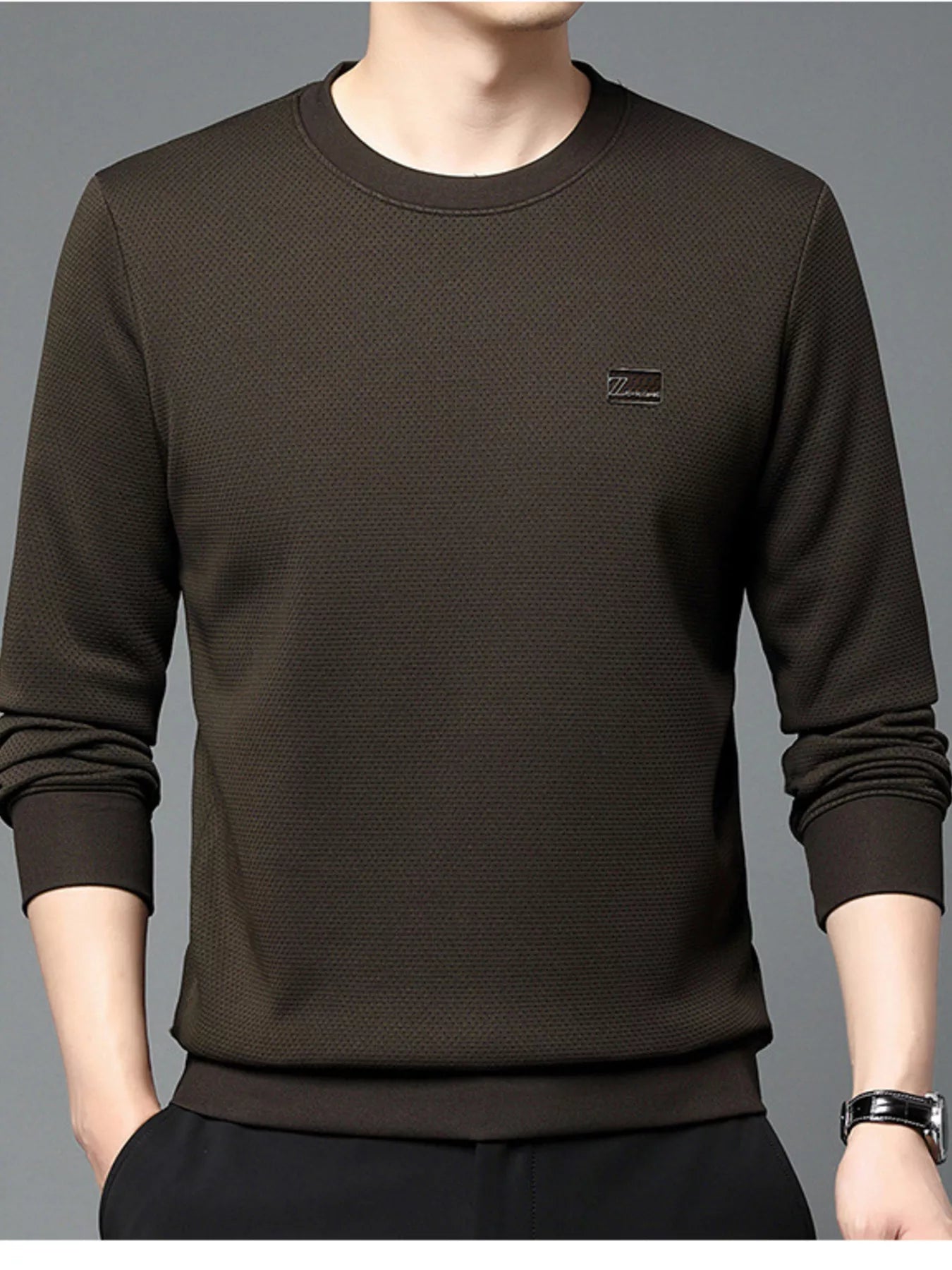 Large Loose Fit Casual Long Sleeve T Shirt