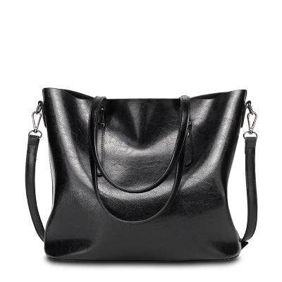 Large Synthetic Leather Shoulder Bag