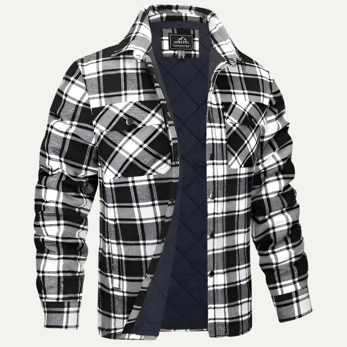 Warm Plaid Flannel Mens Jacket - OutfitLondon