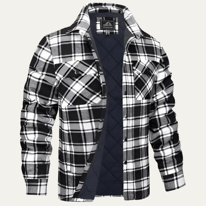 Warm Plaid Flannel Mens Jacket - OutfitLondon