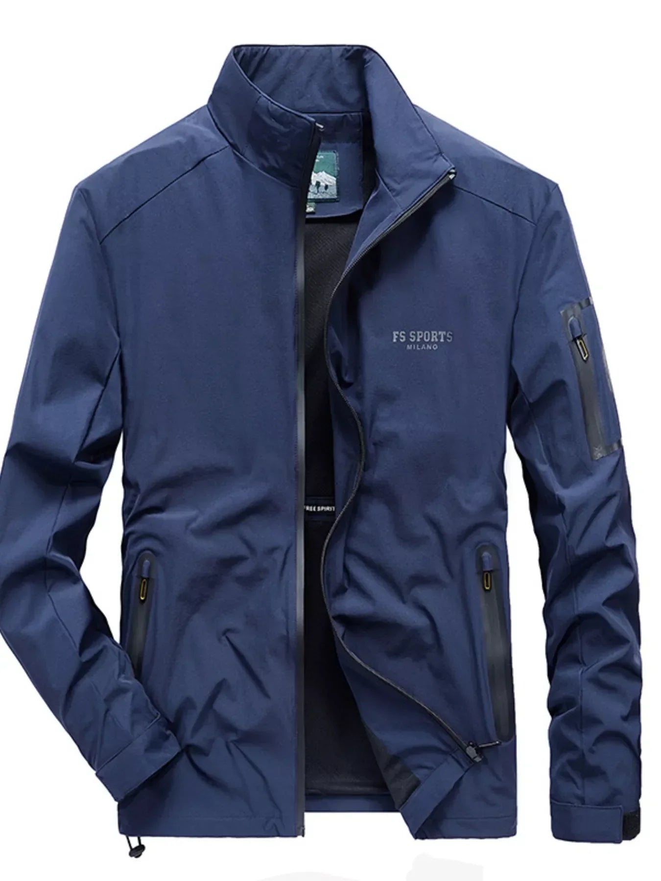 Fitted Waterproof Zip Up Jacket