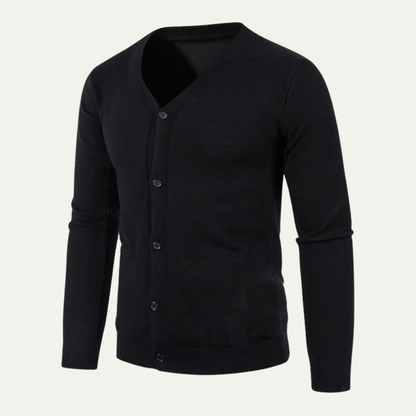 Casual Men's V Neck Open Cardigan Sweater
