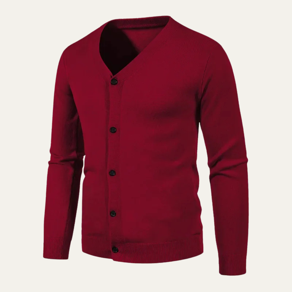 Casual Men's V Neck Open Cardigan Sweater