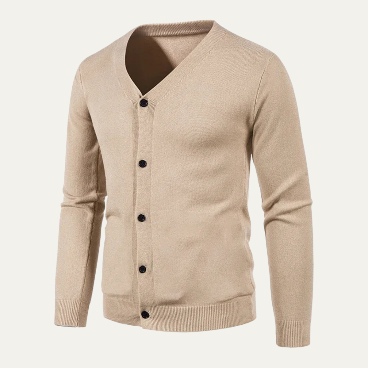 Casual Men's V Neck Open Cardigan Sweater