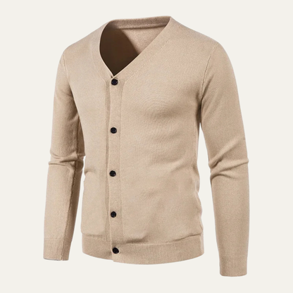 Casual Men's V Neck Open Cardigan Sweater
