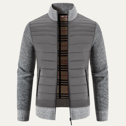 Warm Men's Fleece Knit Winter Coat