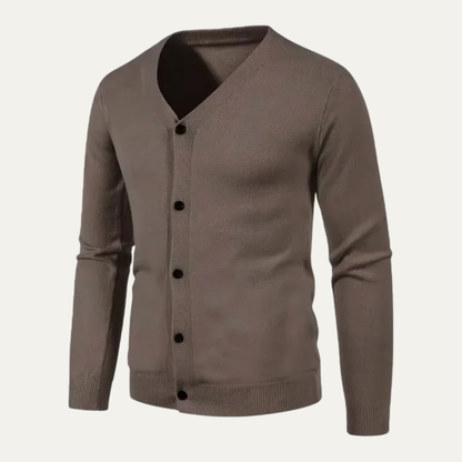 Slim Fit Men's V Neck Casual Cardigan Sweater