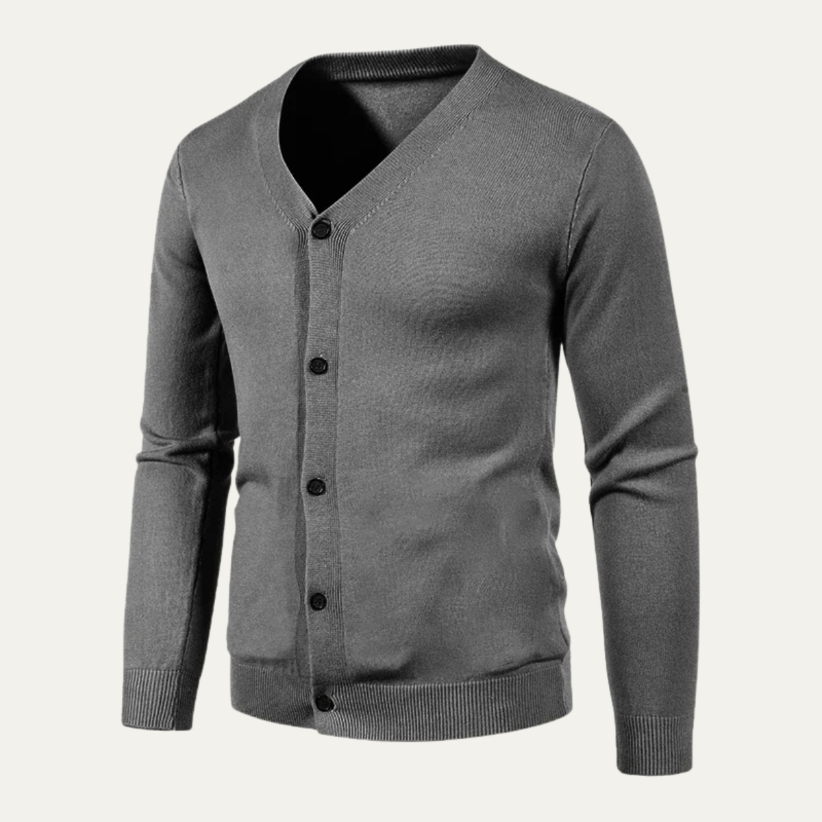 Slim Fit Men's V Neck Casual Cardigan Sweater
