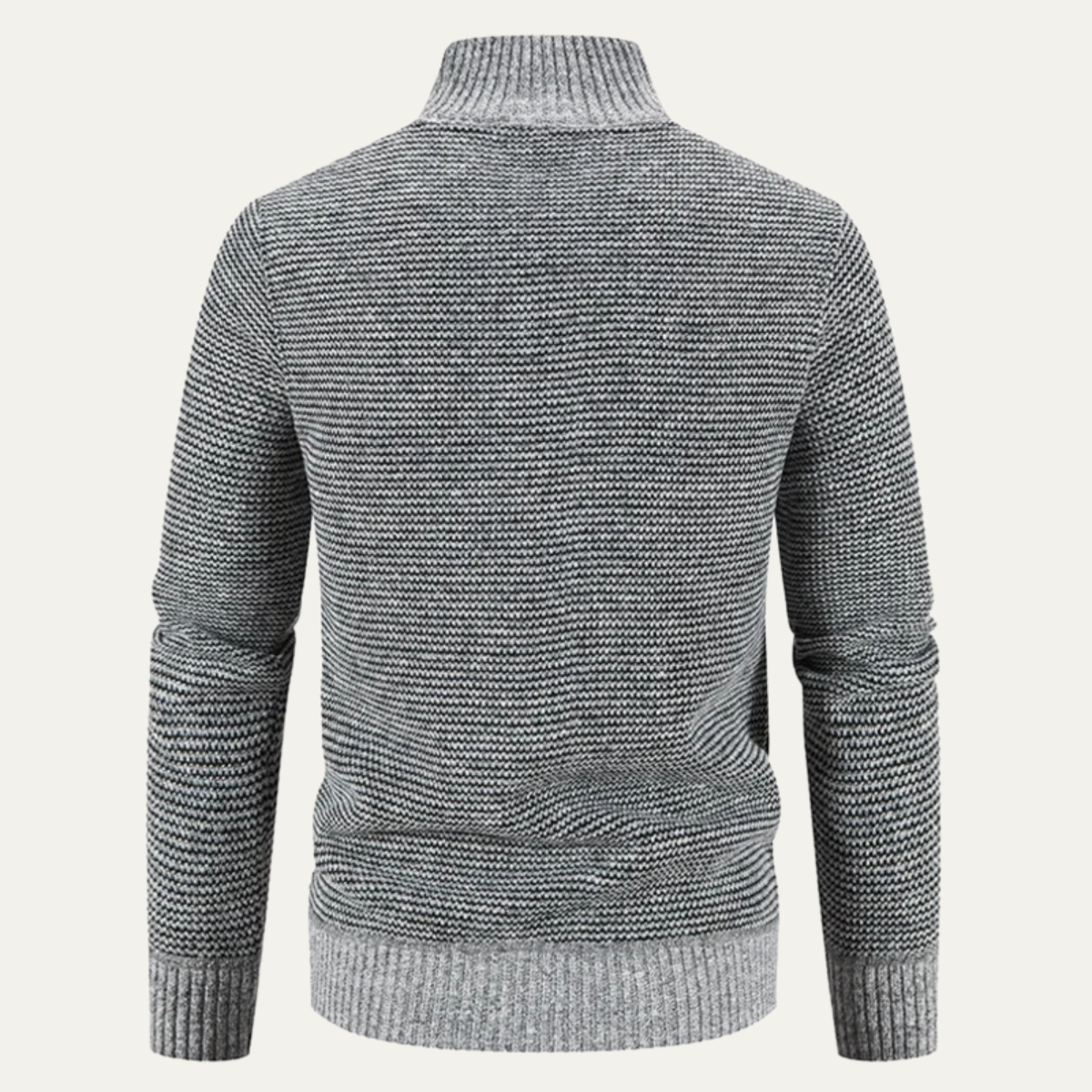 Warm Men's Fleece Knit Winter Coat