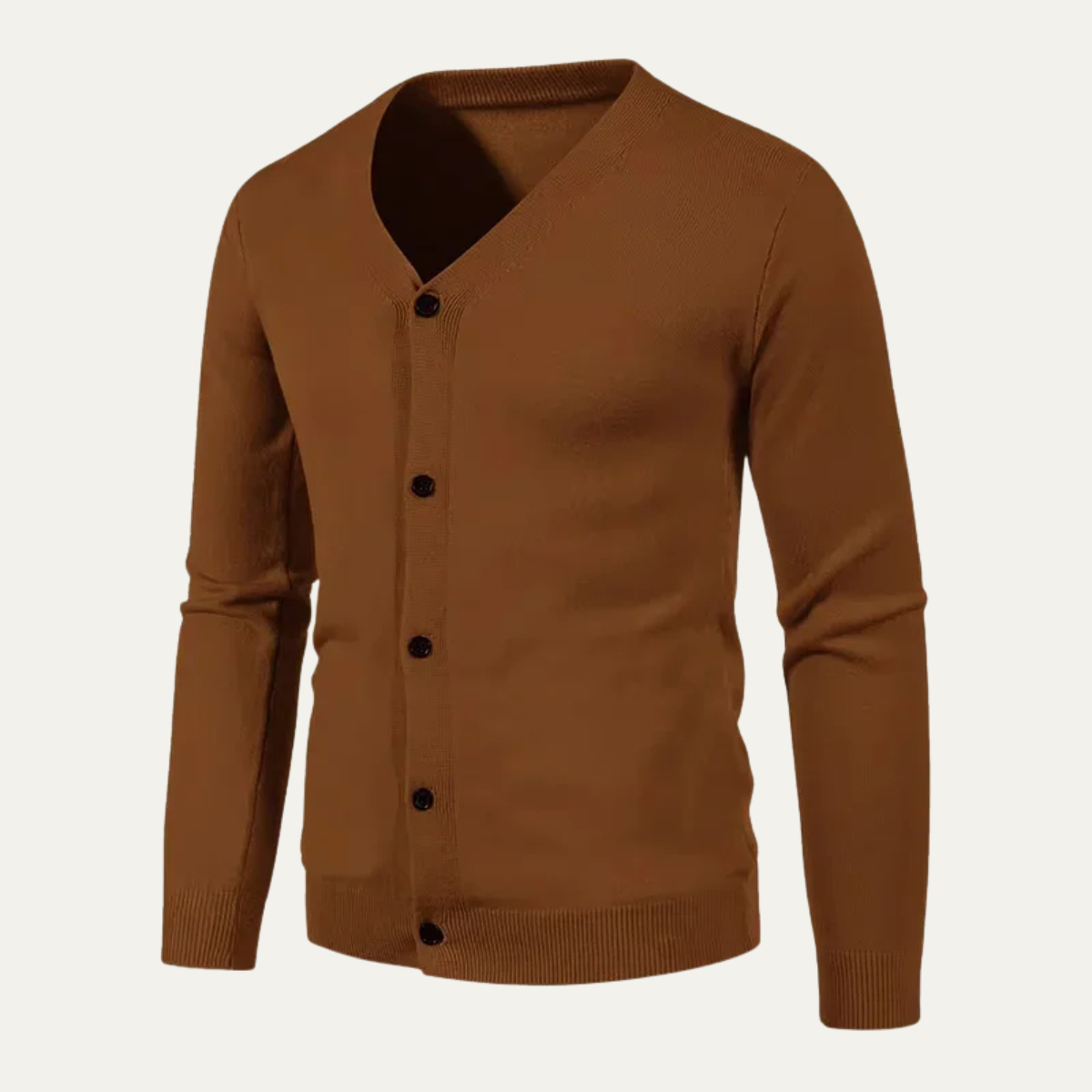 Slim Fit Men's V Neck Casual Cardigan Sweater