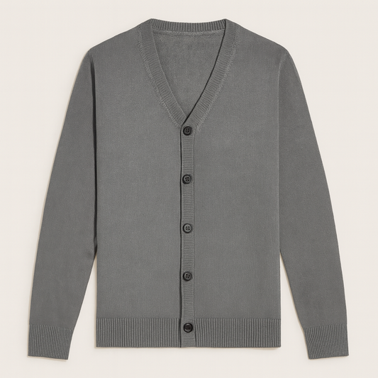 Slim Fit Men's V Neck Casual Cardigan Sweater - OutfitLondon