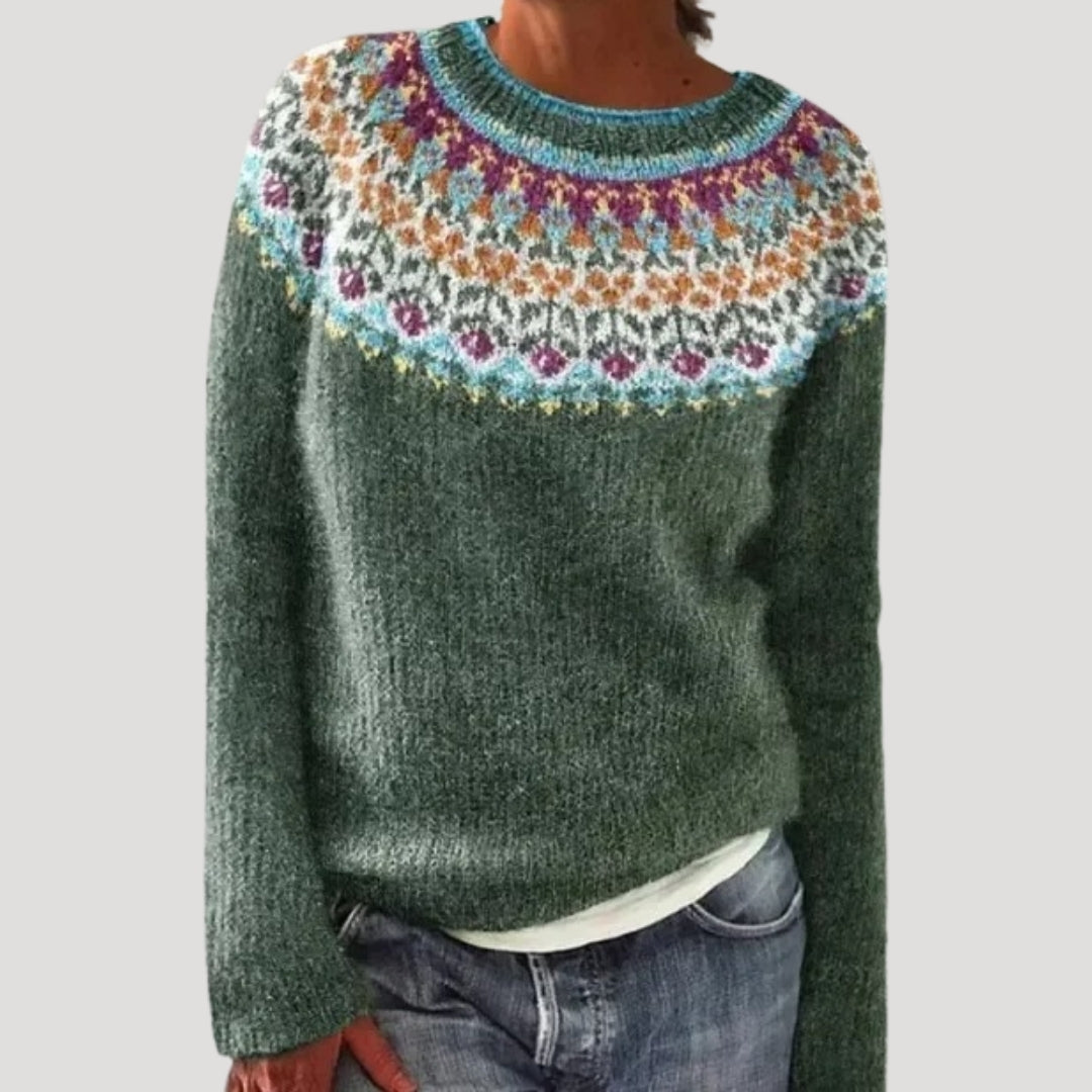 Cozy Women's Long Sleeve Winter Sweater - OutfitLondon