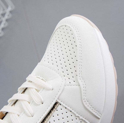 Orthopedic Lace-up Wedge Sneakers