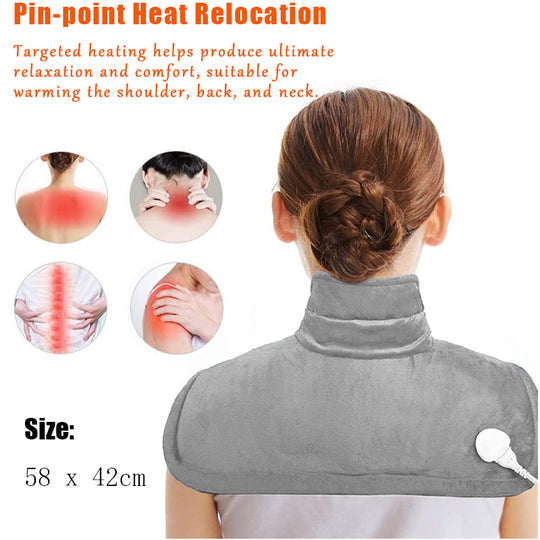 Shoulder and Back Heating Pad, Heated Poncho for Back