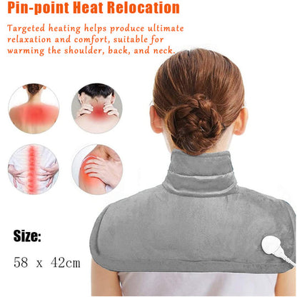 Shoulder and Back Heating Pad, Heated Poncho for Back